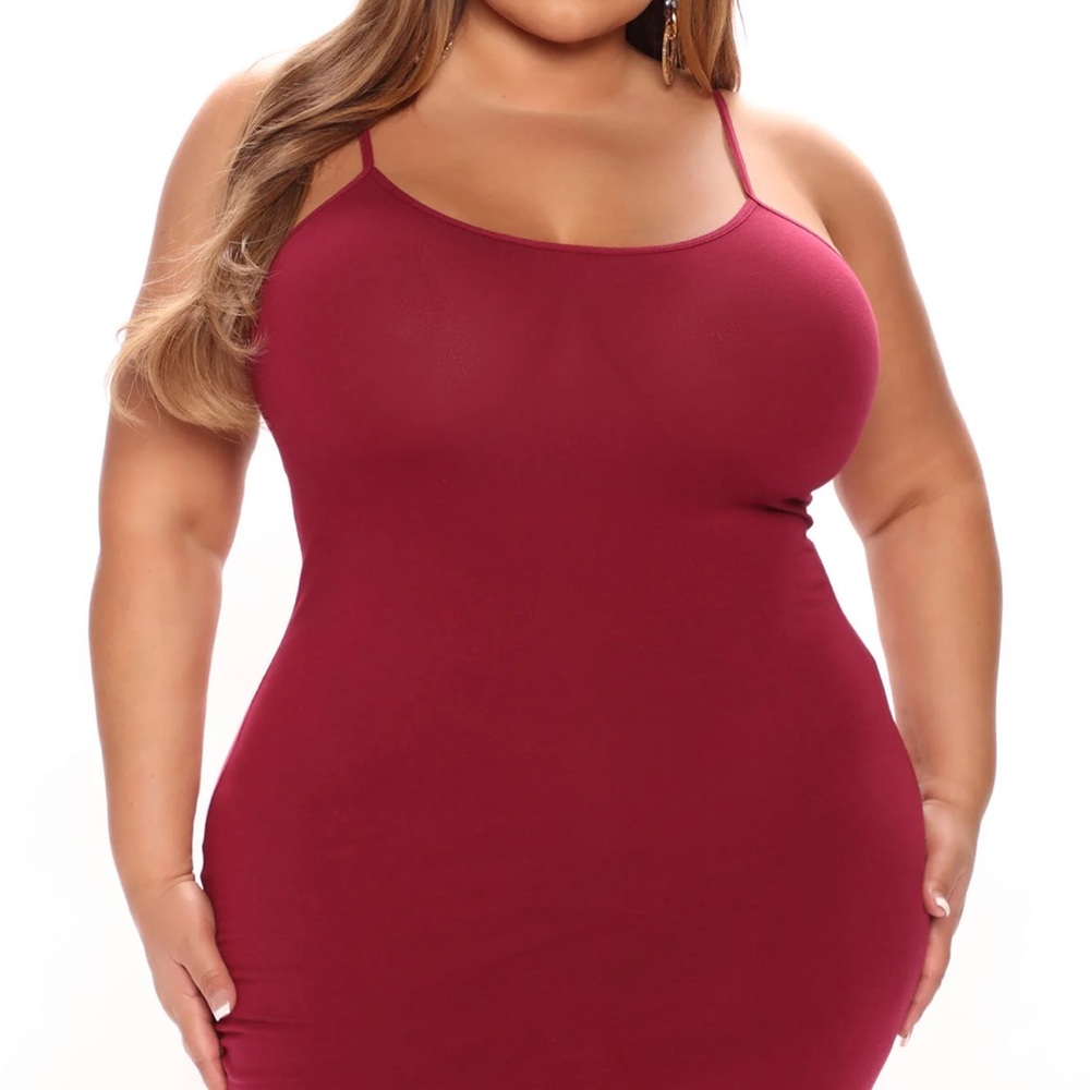 Fashion Nova Burgundy Red Mini Bodycon Dress - Picture 2 of 5